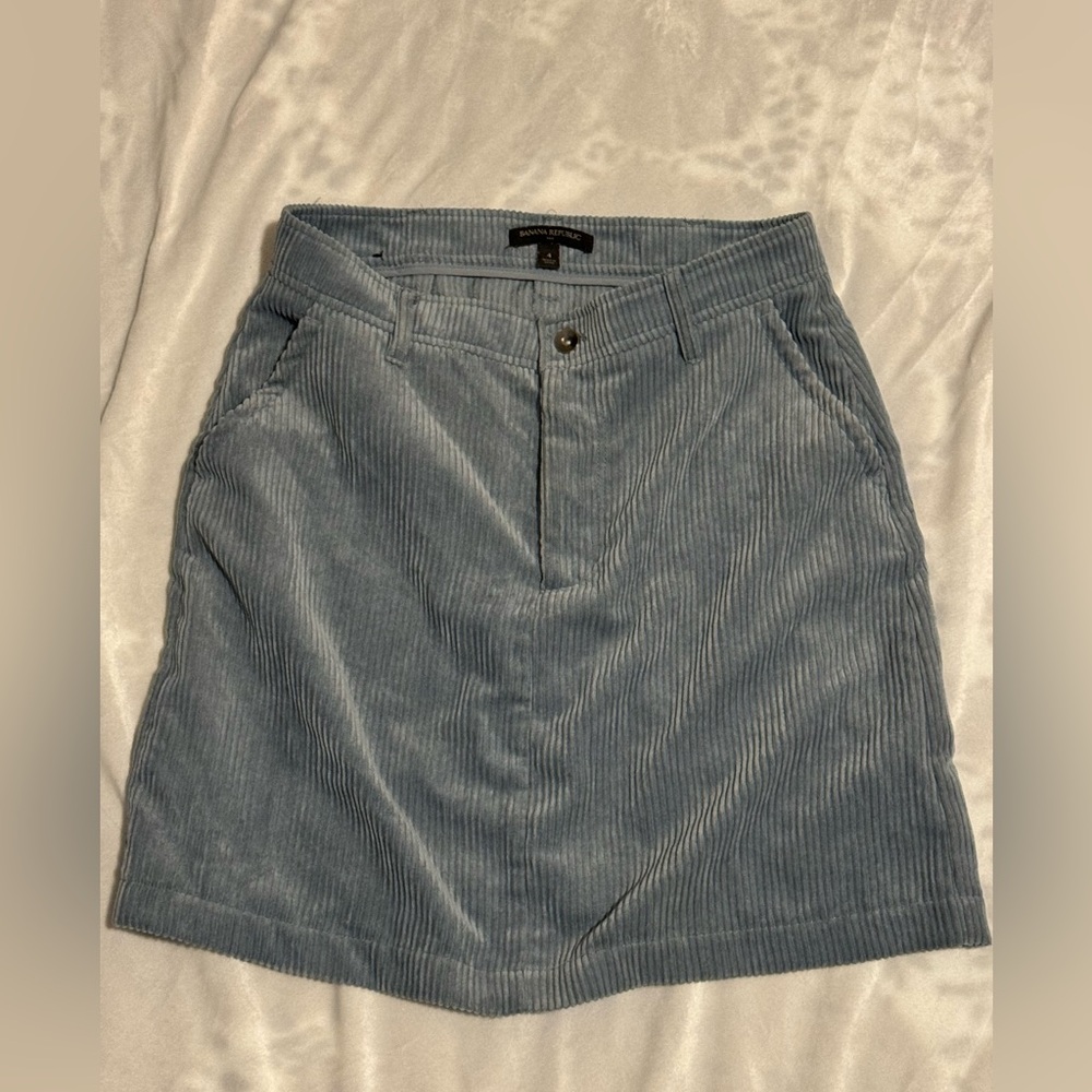 Banana Republic Factory A-Line Blue Skirt